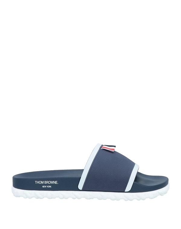 トム赤銅色 メンズ シューズ サンダル THOM BROWNE 横すべりサンダル＆家庭用スリッパ Midnight Blue 青碧