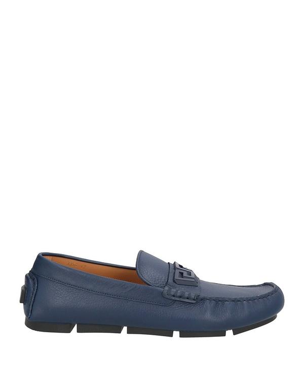 ヴェルサーチ メンズ シューズ スリッポン・ローファー VERSACE モカシン Navy 米国海軍