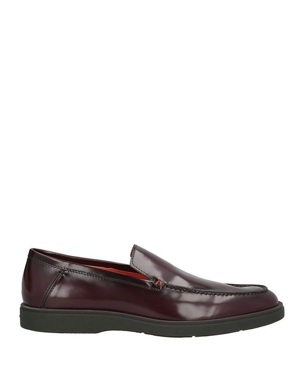 サントーニ メンズ シューズ スリッポン・ローファー SANTONI モカシン Burgundy バーガンディ
