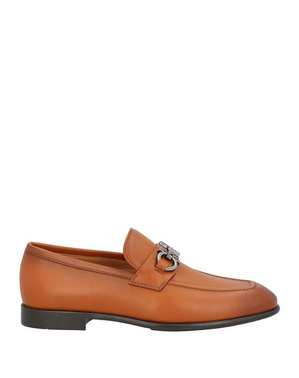 フェラガモ メンズ シューズ スリッポン・ローファー FERRAGAMO モカシン Camel 駱駝