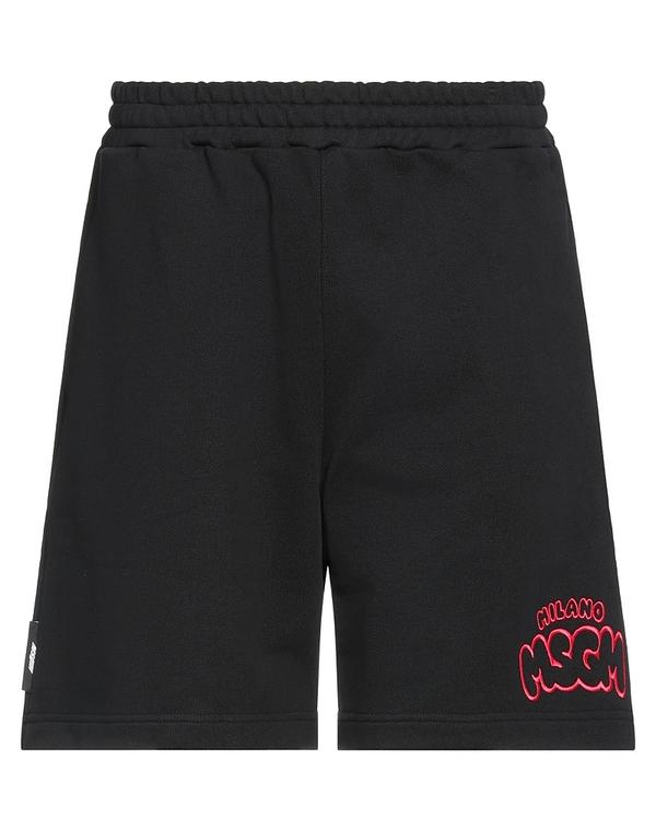 エムエスジイエム メンズ ボトムス 心地好いズボン下 MSGM スウェットパンツ Black 黒いこと メンズファッション-ズボン・パンツ