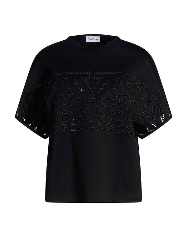 フェラガモ レディース トップス Tシャツ FERRAGAMO Ｔシャツ Black ブラック｜ReVida 店