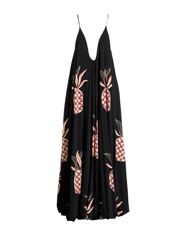 シユ レディース ドレス SIYU ロングワンピース・ドレス Black ブラック
