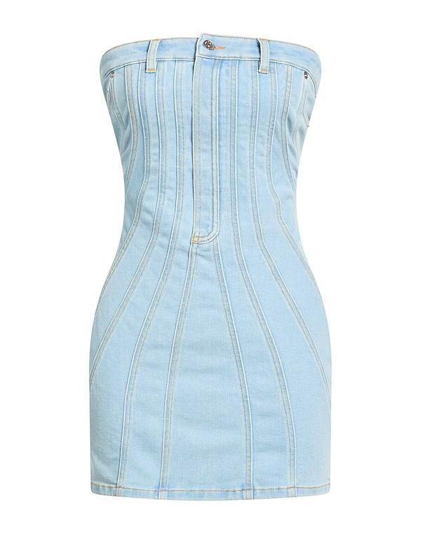 マグラー レディース ドレス MUGLER チューブドレス Blue ブルー