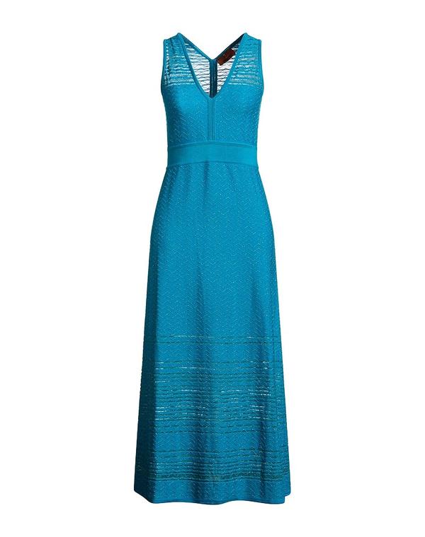 ミッソーニ レディース ドレス ミディ丈ワンピース MISSONI ひざ丈ワンピース Deep Teal ティール