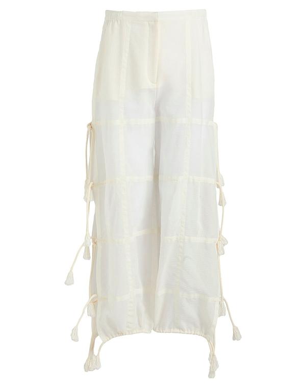 ステラマッカートニー レディース ボトムス パンツ STELLA McCARTNEY ワイドパンツ Off-White オフホワイト