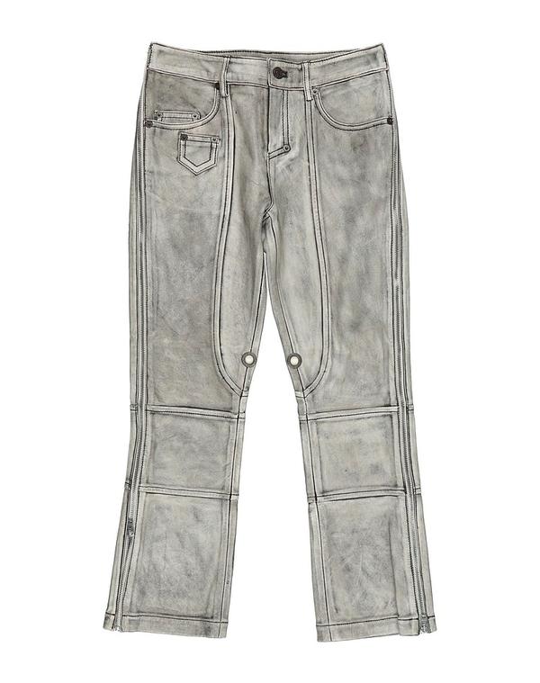 アクネ ストゥディオズ レディース ボトムス パンツ ACNE STUDIOS レザーパンツ Gray グレー