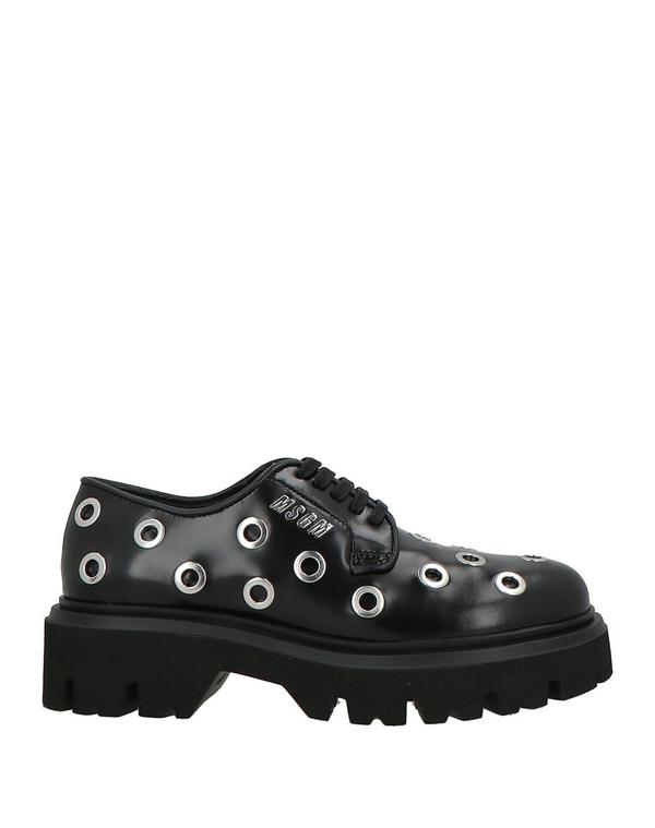 エムエスジイエム レディース シューズ MSGM レースアップシューズ Black 黒いこと