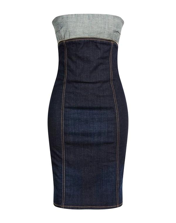 ディースクエアード レディース ドレス DSQUARED2 チューブドレス Blue ブルー