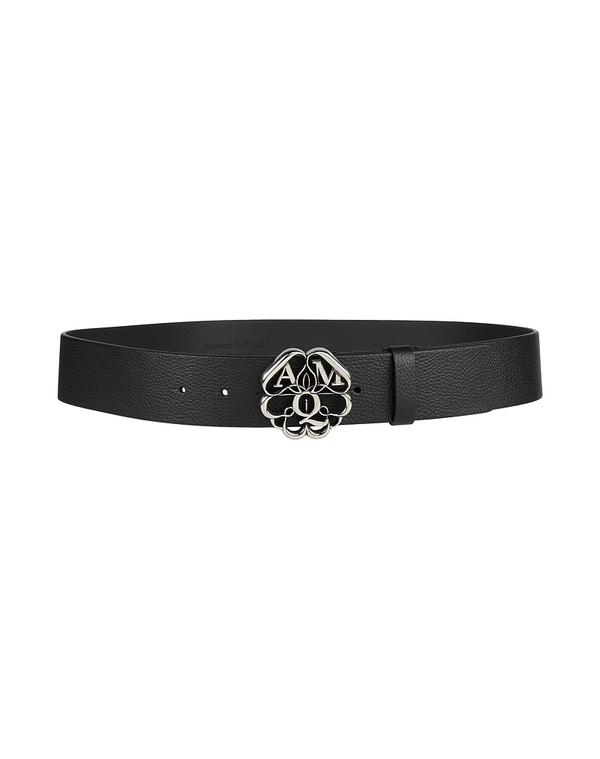 マックイーン レディース レザー小物 ベルト MCQUEEN レギュラー幅ベルト Black ブラック