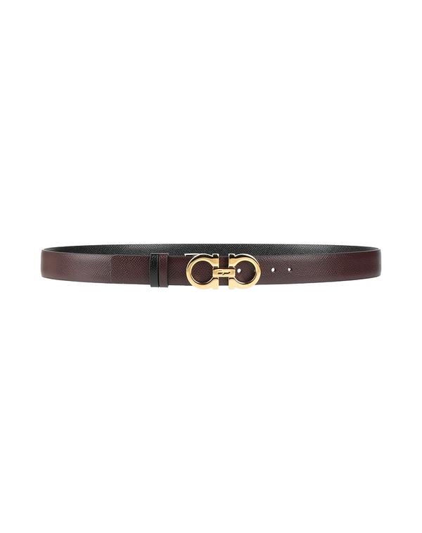 フェラガモ レディース レザー小物 ベルト FERRAGAMO レギュラー幅ベルト Chocolate Brown ブラウン