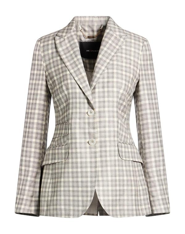 キートン レディースーツ ブレザー KITON テーラードジャケット Light Gray グレー｜ReVida 店