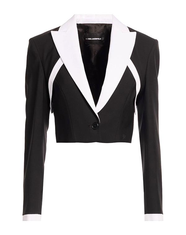 カール ラガーフェルド レディースーツ ブレザー KARLAGERFELD テーラードジャケット Black ブラック