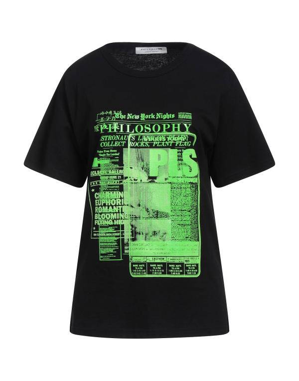 【楽天市場】【送料無料】 フィロソフィーデロレンゾセラフィーニ レディース Tシャツ トップス T-shirt Black：ReVida 楽天市場店