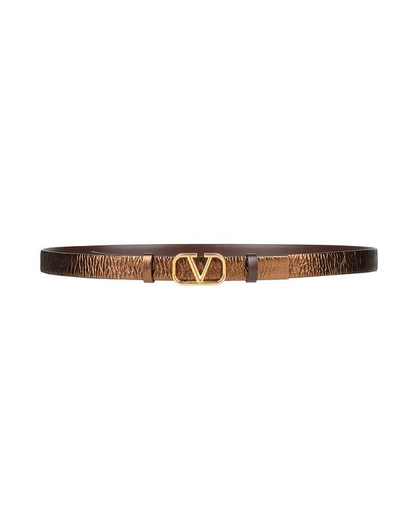 ヴァレンティノ レディース レザー小物 ベルト VALENTINO GARAVANI 幅細ベルト Bronze