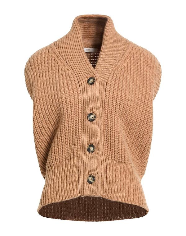 フェデーリ レディース ニット カーディガン FEDELI カシミヤニット Camel キャメル