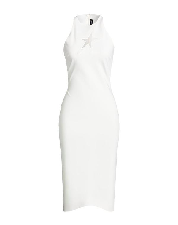 マグラー レディース ドレス ミディ丈ワンピース MUGLER チューブドレス White ホワイト