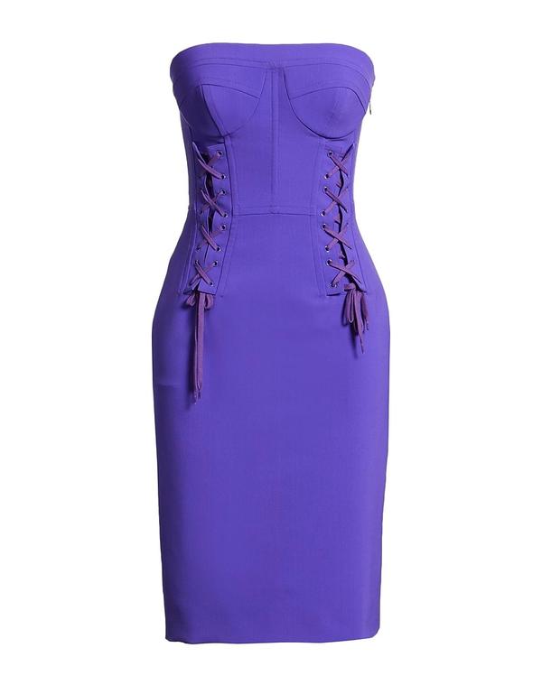 モスキーノ レディース ドレス MOSCHINO ミニワンピース・ドレス Purple パープル