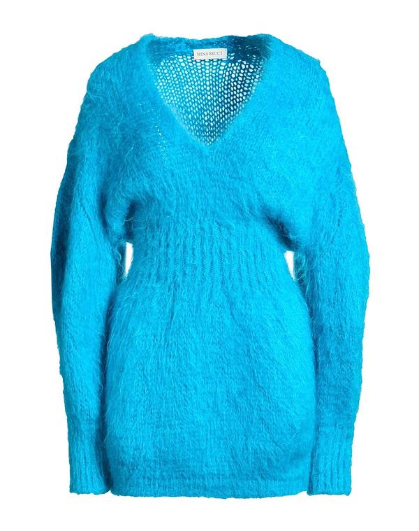 ニナリッチ レディース ドレス NINA RICCI ミニワンピース・ドレス Azure Blue ブルー