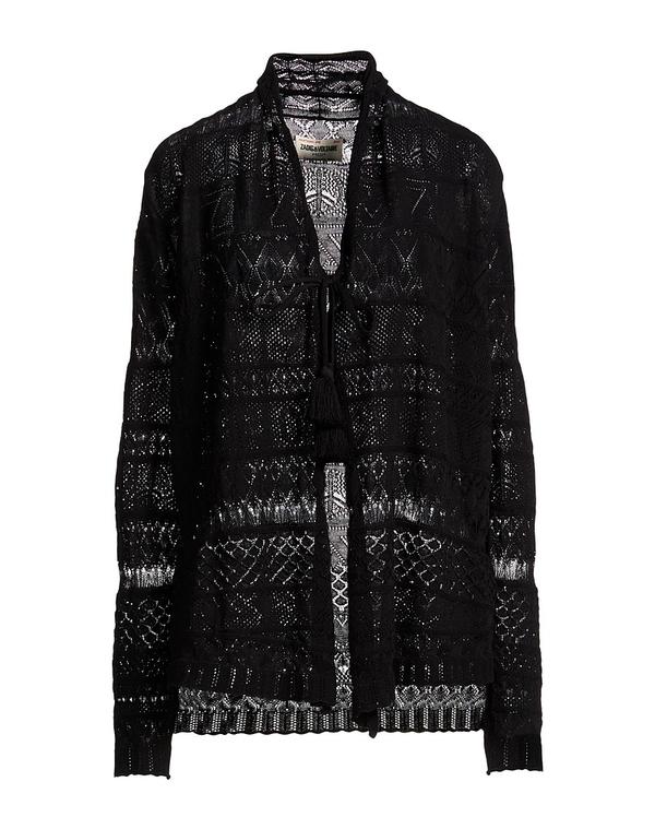 ザディグ エ ヴォルテール レディース ニット カーディガン ZADIG&VOLTAIRE カーディガン Black ブラック