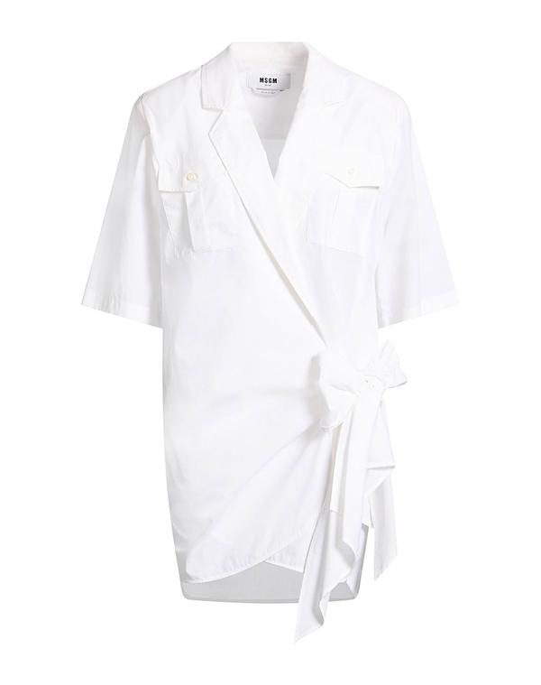 エムエスジイエム レディース お召しもの MSGM 炎節お召しもの White 白いこと