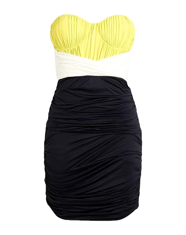 エリザベッタフランキ レディース ドレス ELISABETTA FRANCHI ミニワンピース・ドレス Yellow イエロー