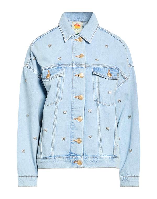 ファーム レディース アウター FARM RIO デニムブルゾン Blue ブルー