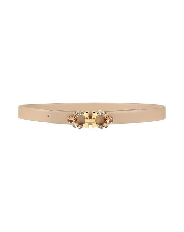 フェラガモ レディース レザー小物 ベルト FERRAGAMO レギュラー幅ベルト Beige ベージュ