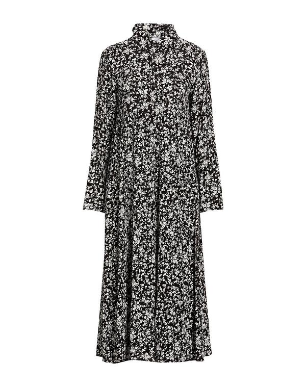 ガニー レディース ドレス ミディ丈ワンピース GANNI ひざ丈ワンピース Black ブラック