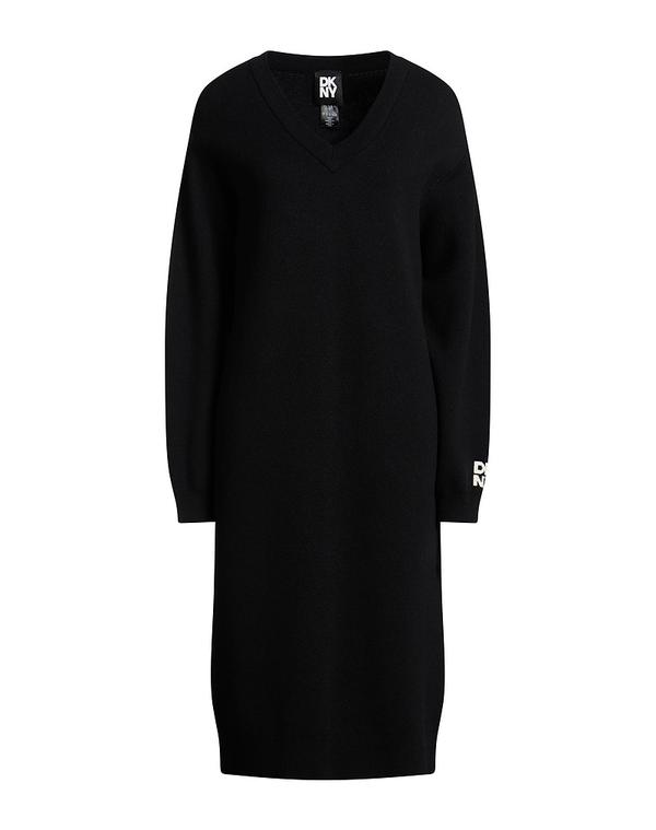 ダナ キャラン ニューヨーク レディース ドレス ミディ丈ワンピース DKNY ひざ丈ワンピース Black ブラック