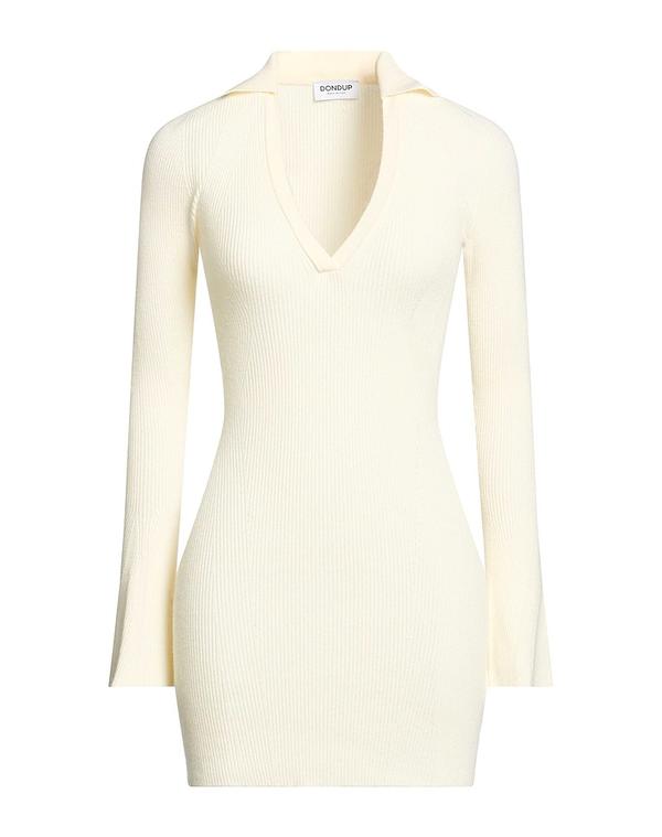 ドンダップ レディース ドレス DONDUP ミニワンピース・ドレス Ivory アイボリー