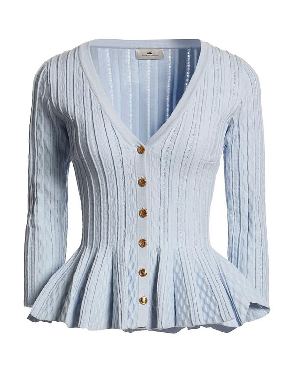エリザベッタフランキ レディース ニット カーディガン ELISABETTA FRANCHI カーディガン Sky Blue ブルー