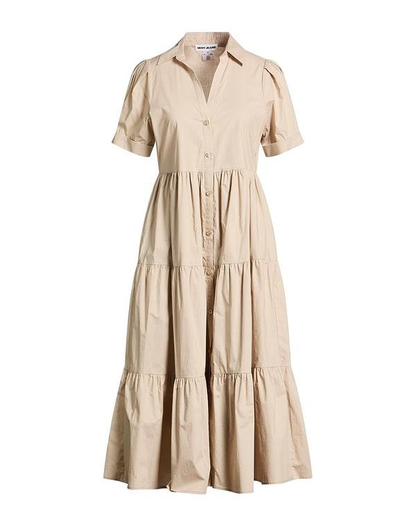 ダナ キャラン ニューヨーク レディース ドレス ミディ丈ワンピース DKNY シュミーズドレス Beige ベージュ