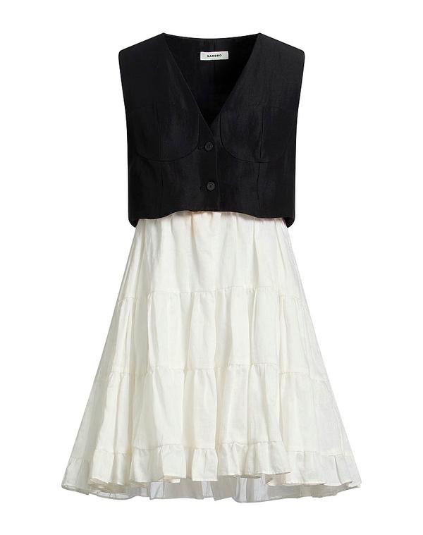 サンドロ レディース ドレス SANDRO ミニワンピース・ドレス Black ブラック