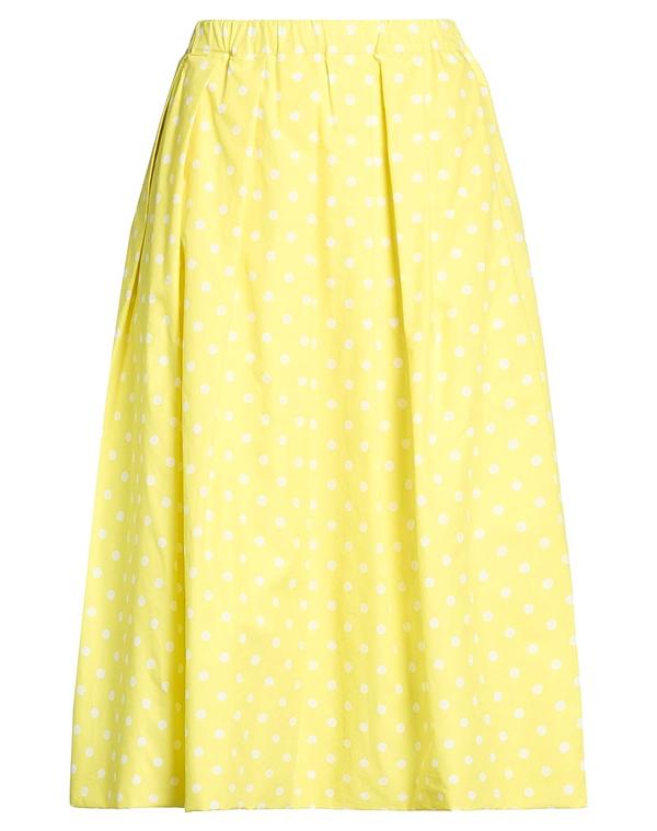 ファビアナ フィリッピ レディース ボトムス ミディスカート FABIANA FILIPPI ミディ丈スカート Yellow イエロー
