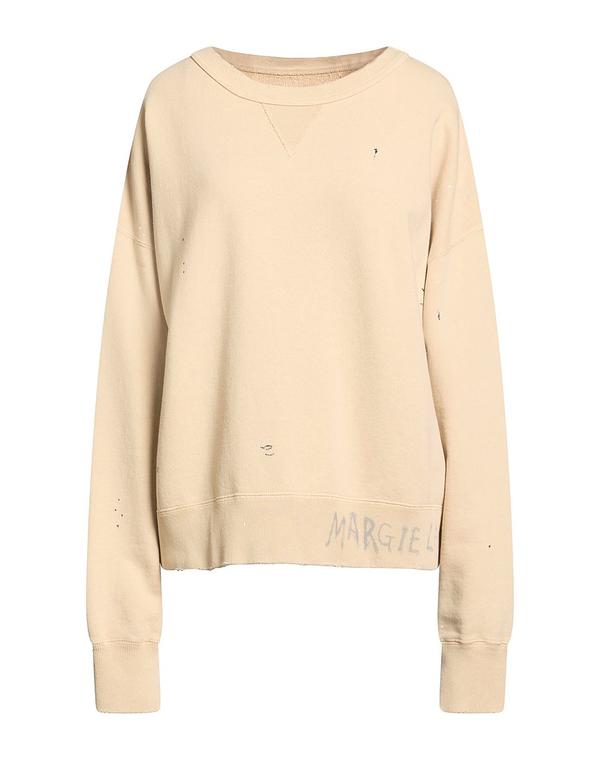 マルタンマルジェラ レディース トップスウェットシャツ MAISON MARGIELA 汗水 Beige ベージュ