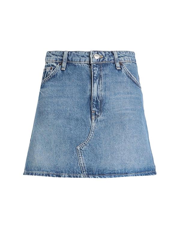 トップショップ レディース ボトムスカート TOPSHOP デニムスカート Blue ブルー
