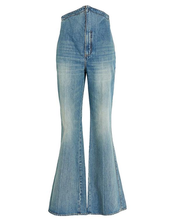 マックイーン レディース ボトムス デニムパンツ MCQUEEN ブーツカット Blue ブルー|ReVida 店