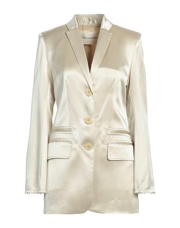 バイマレンバーガー レディース アウター ジャケット・ブルゾン BY MALENE BIRGER テーラードジャケット Beige ベージュ