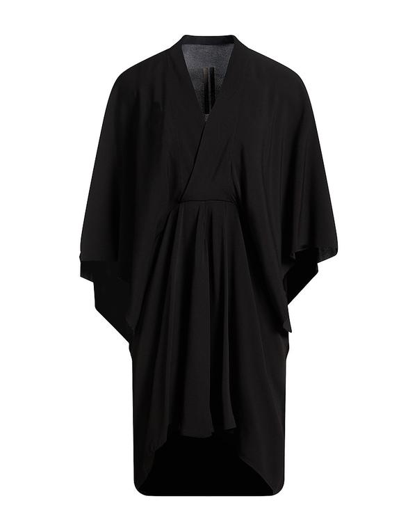 リックオウエンス レディース トップス ワンピース RICK OWENS ミニワンピース・ドレス Black ブラック 100,900円