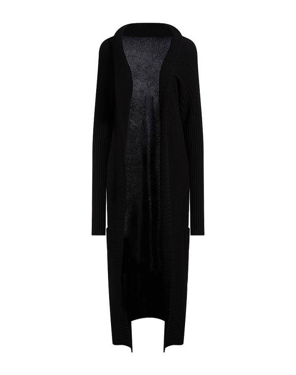 リックオウエンス レディース アウター ジレー RICK OWENS カシミール編み物 Black 黒いこと