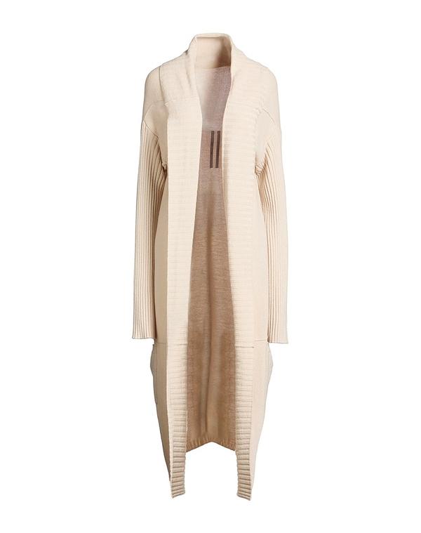 リックオウエンス レディース アウター ジレー RICK OWENS カシミール編み物 Beige ベージュ
