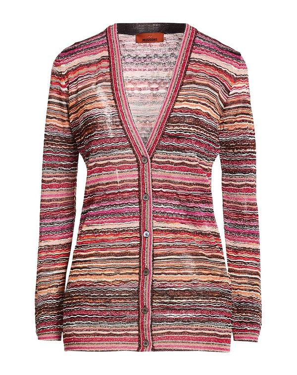 ミッソーニ レディース アウター ジレー MISSONI ジレー Reddish Brown 赤銅色