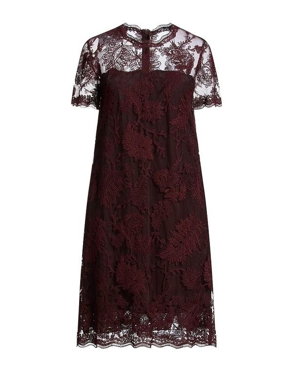エルマンノ シェルヴィーノ レディース トップス ワンピース ERMANNO SCERVINO ひざ丈ワンピース Bordeaux