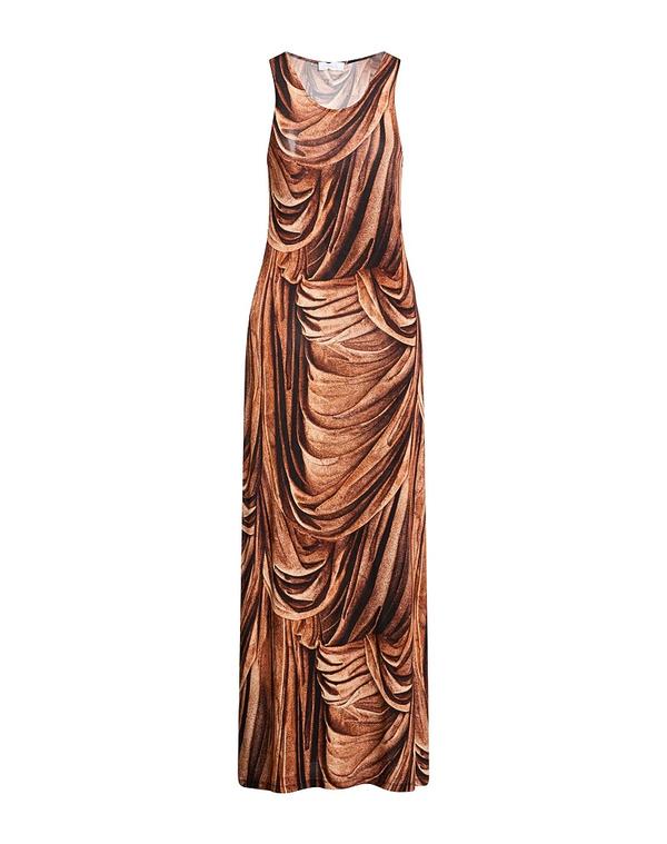 ラバンヌ レディース トップス ワンピース RABANNE ロングワンピース・ドレス Brown ブラウン