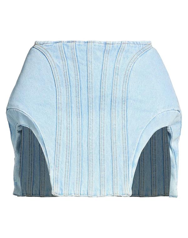 マグラー レディース ボトムスカート MUGLER デニムスカート Blue ブルー