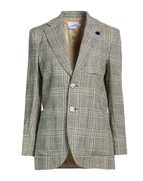 ラルディーニ レディース アウター 上衣・上衣 LARDINI テーラードジャケット Gray 薄墨色