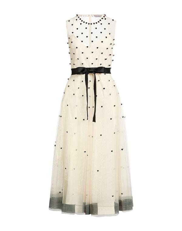 レッドバレンティノ レディース トップス ワンピース REDValentino ロングワンピース・ドレス Ivory アイボリー