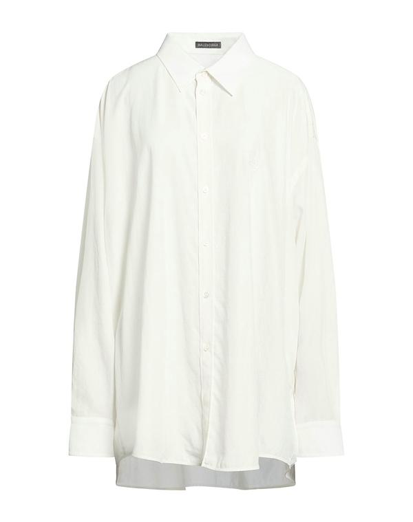 バレンシアガ レディース トップス シャツ BALENCIAGA 柄入りシャツ＆ブラウス White ホワイト 148,400円