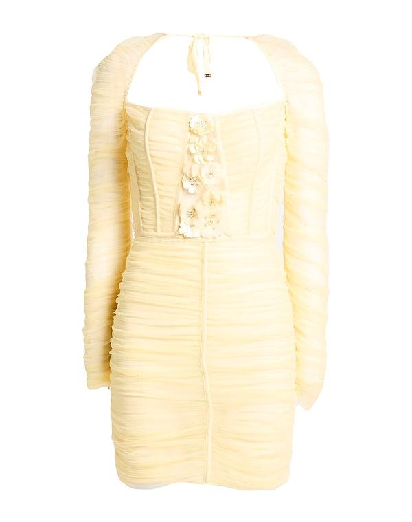 【送料無料】 エリザベッタフランキ レディース ワンピース トップス ミニワンピース・ドレス Pastel Yellow